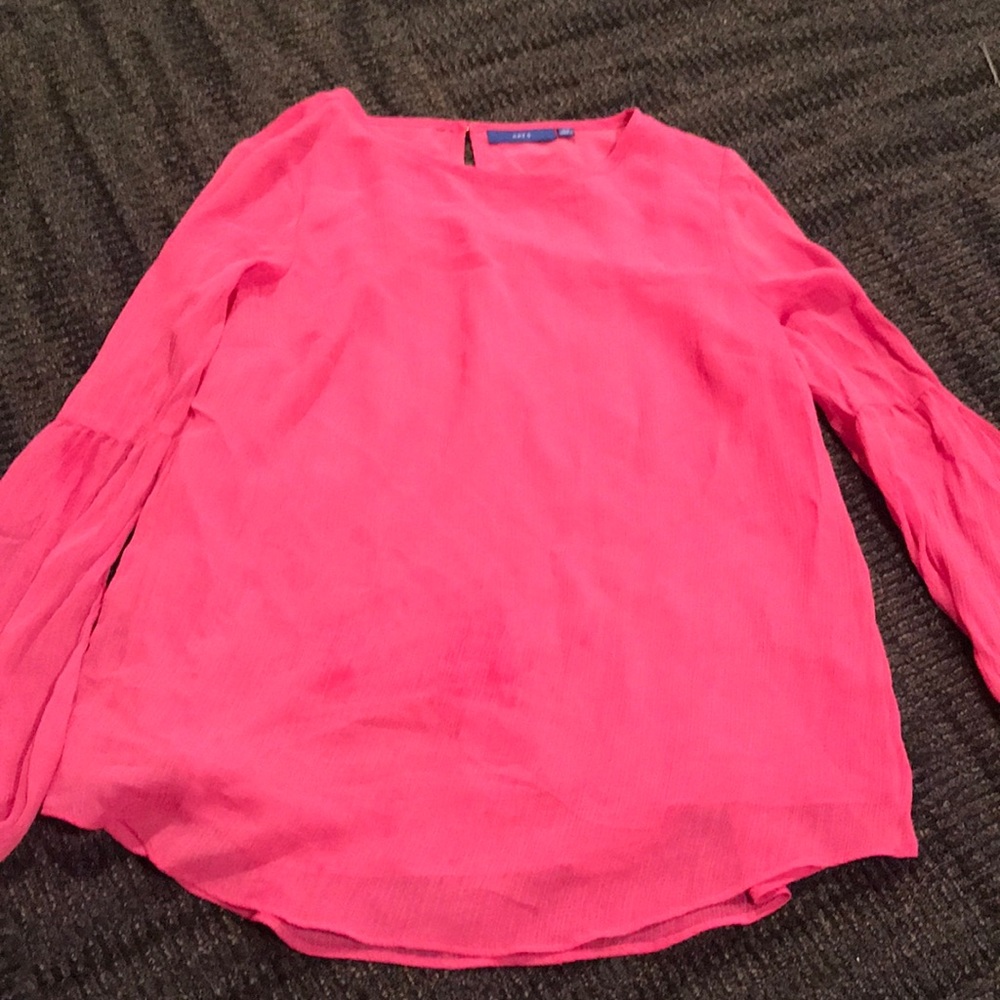 Hot pink long sleeve top